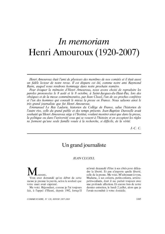Un grand journaliste
 – page 1