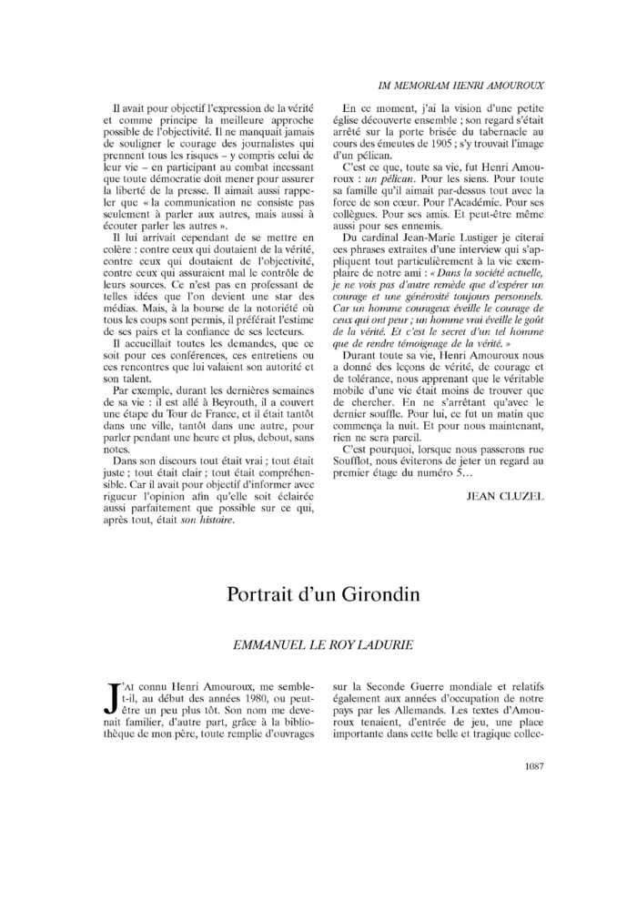 Portrait d’un Girondin
 – page 1