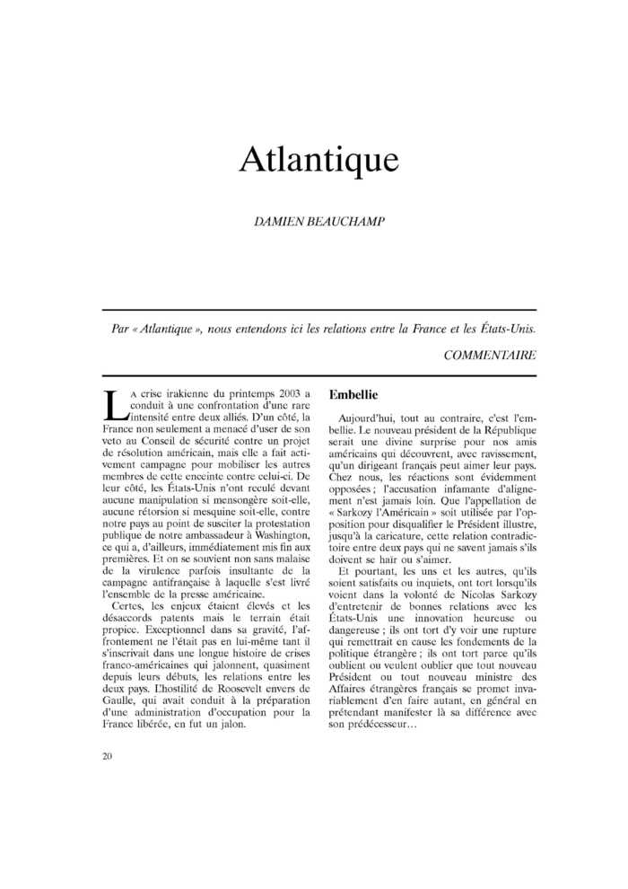 Atlantique
 – page 1