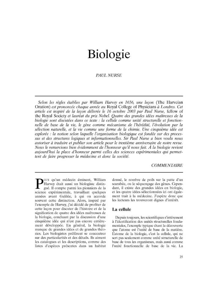 Biologie
 – page 1