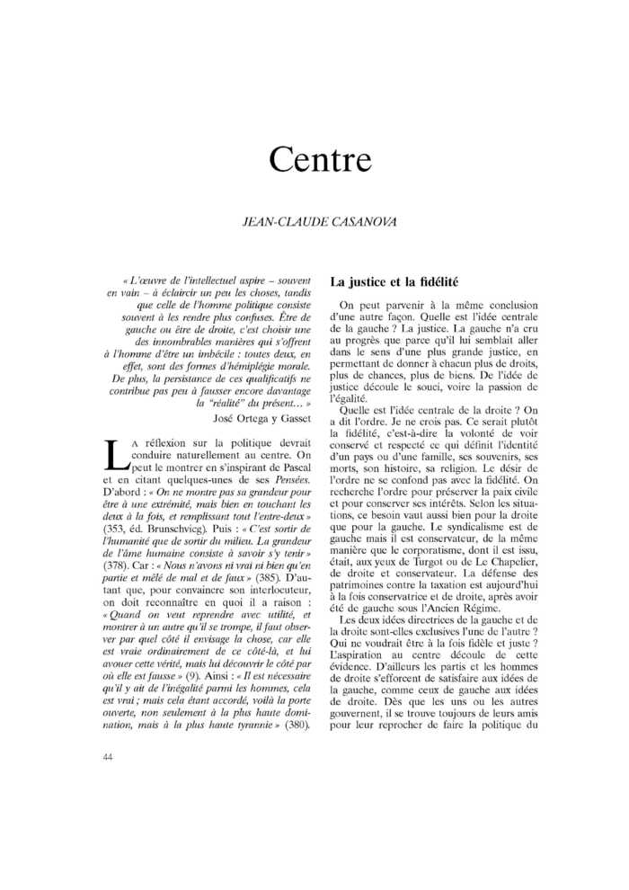 Centre
 – page 1