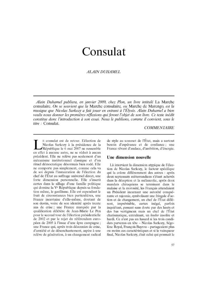 Consulat
 – page 1