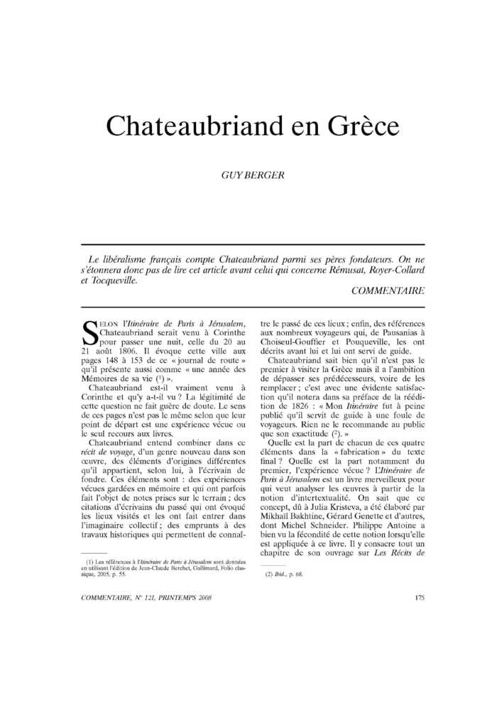 Chateaubriand en Grèce
 – page 1
