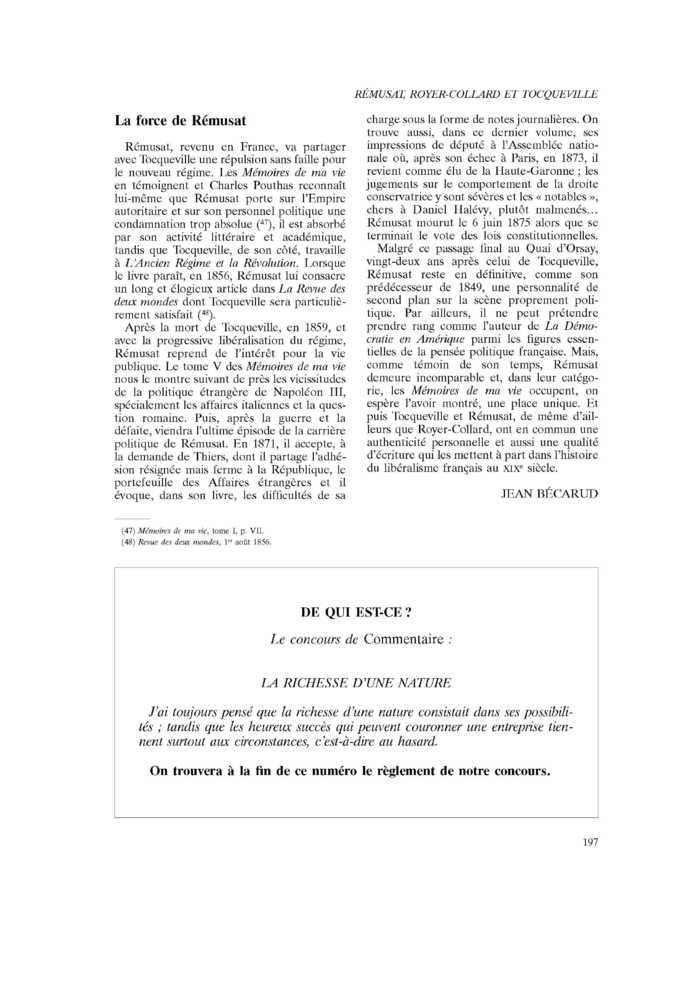 LA RICHESSE D’UNE NATURE
 – page 1