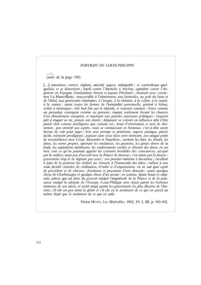 PORTRAIT DE LOUIS-PHILIPPE (suite)
 – page 1