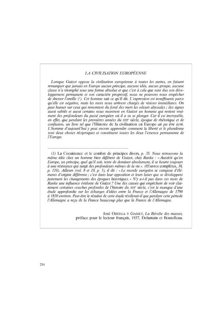 LA CIVILISATION EUROPÉENNE
 – page 1