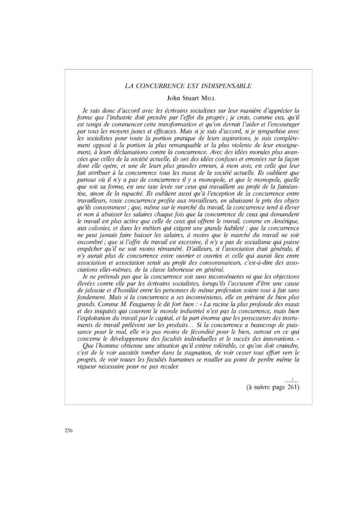 LA CONCURRENCE EST INDISPENSABLE
 – page 1