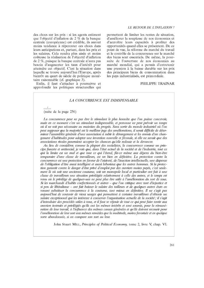 LA CONCURRENCE EST INDISPENSABLE (suite)
 – page 1