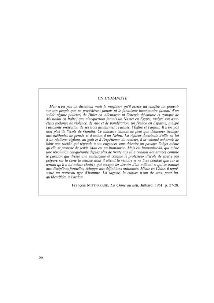 UN HUMANISTE
 – page 1