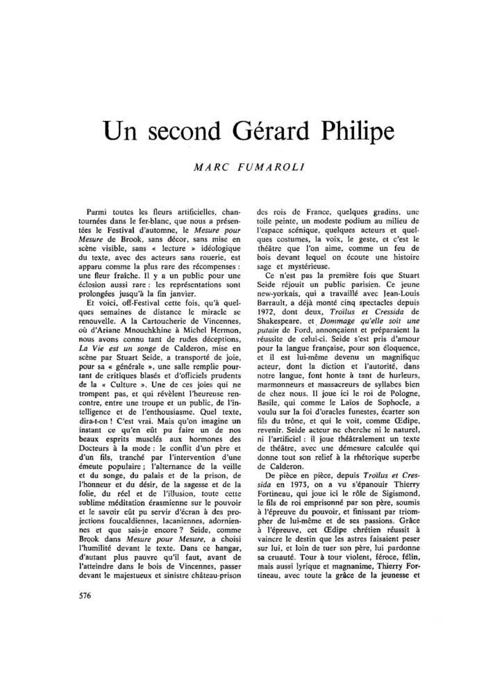 Un second Gérard Philipe
 – page 1