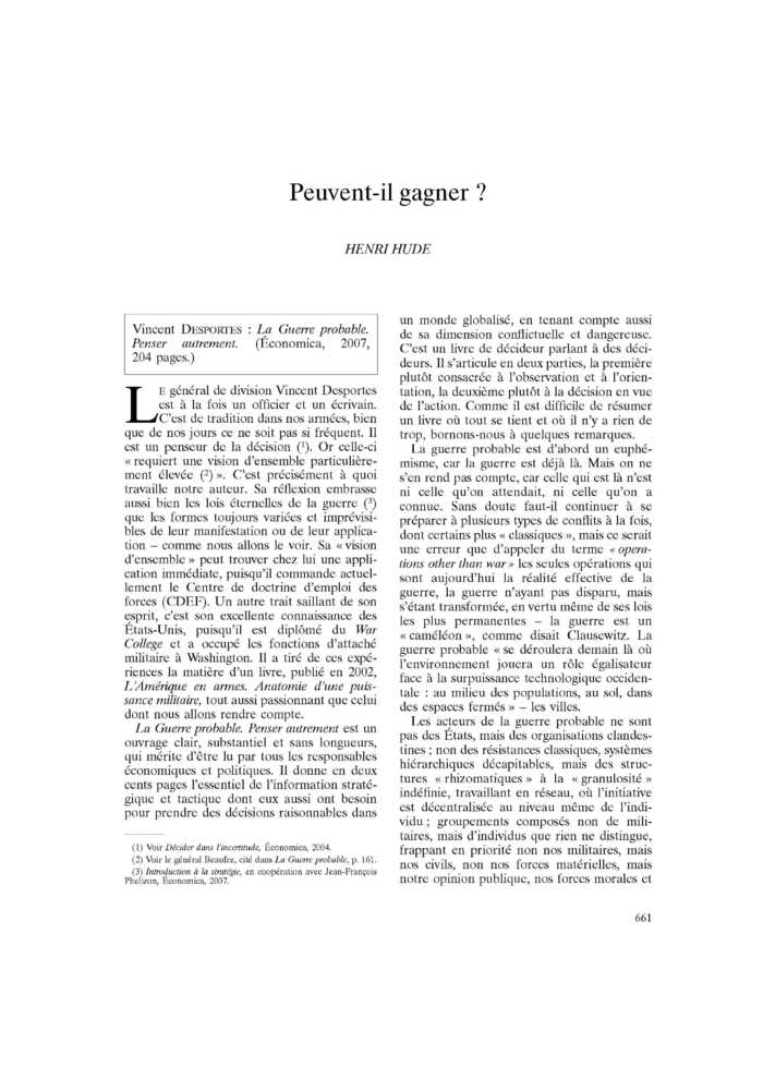 Peuvent-il gagner ?
 – page 1