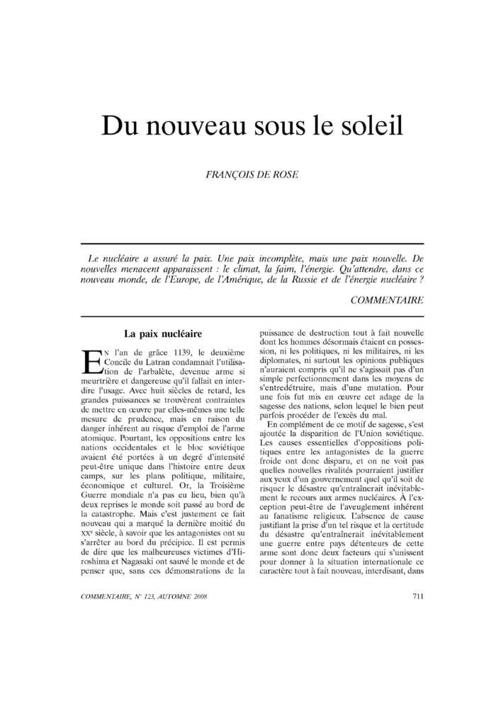Du nouveau sous le soleil
 – page 1