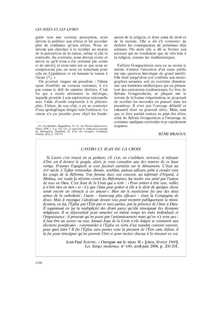 CASTRO ET JEAN DE LA CROIX
 – page 1