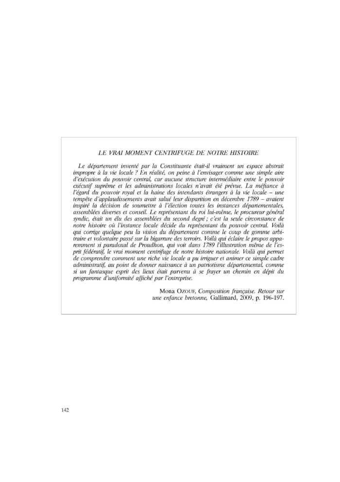 LE VRAI MOMENT CENTRIFUGE DE NOTRE HISTOIRE
 – page 1