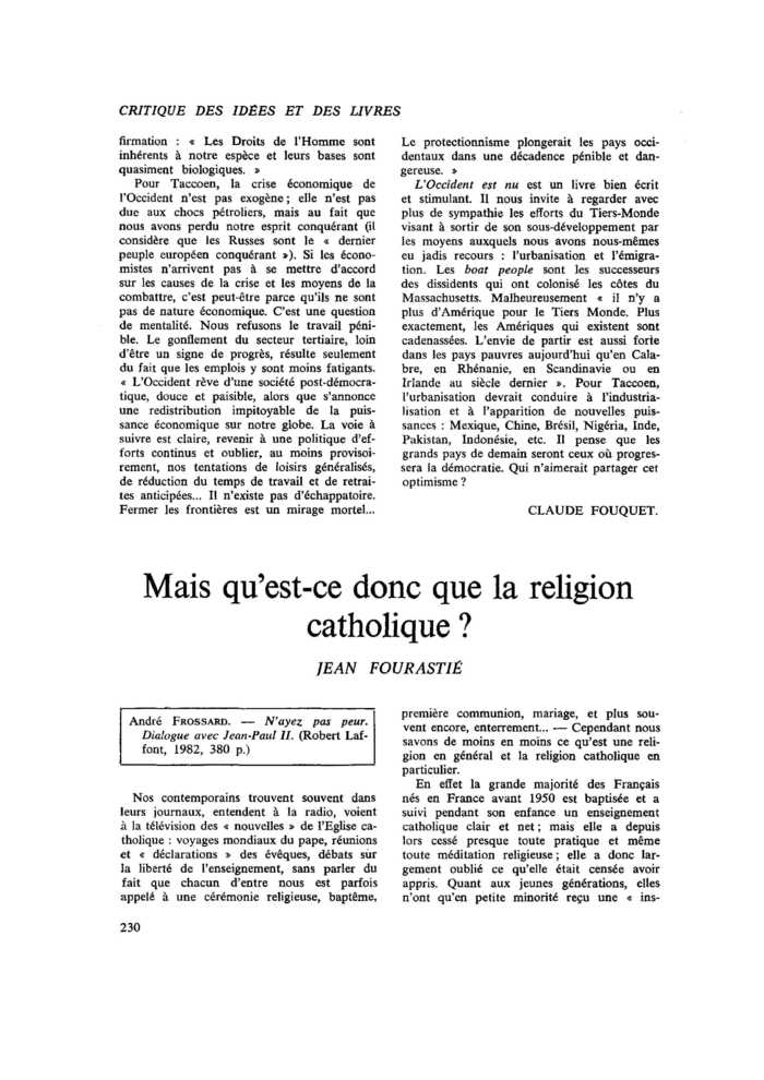 Mais qu’est-ce donc que la religion catholique ?
 – page 1