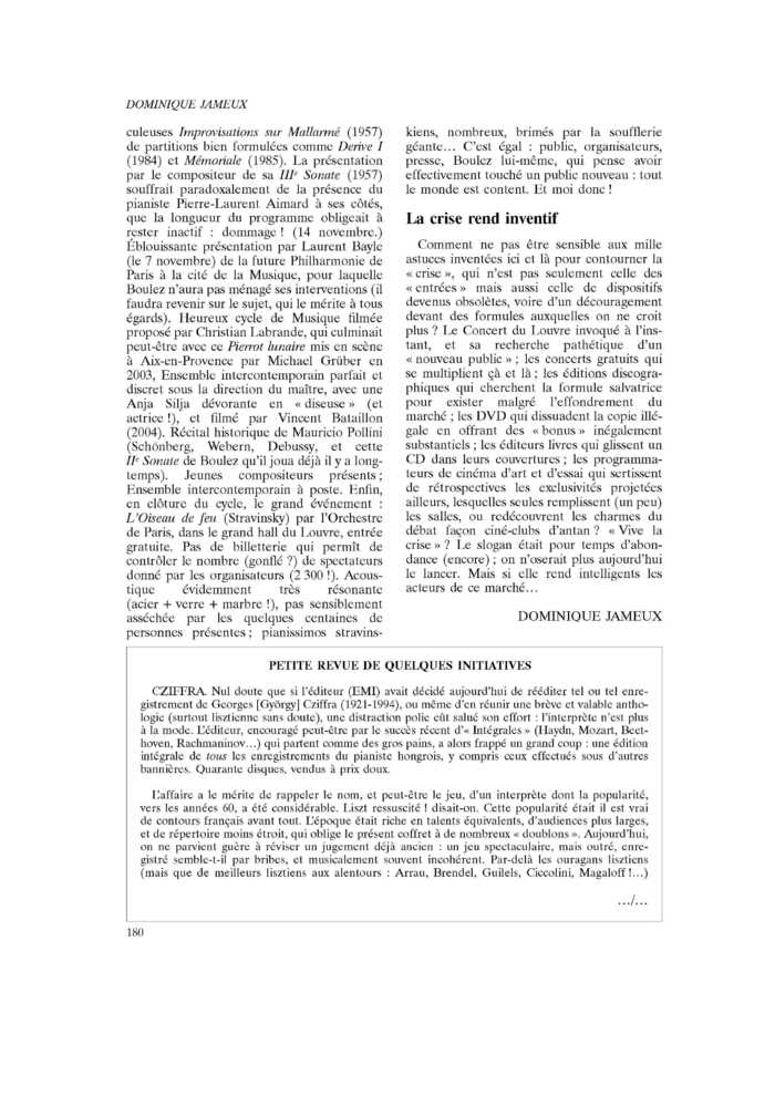 PETITE REVUE DE QUELQUES INITIATIVES
 – page 1