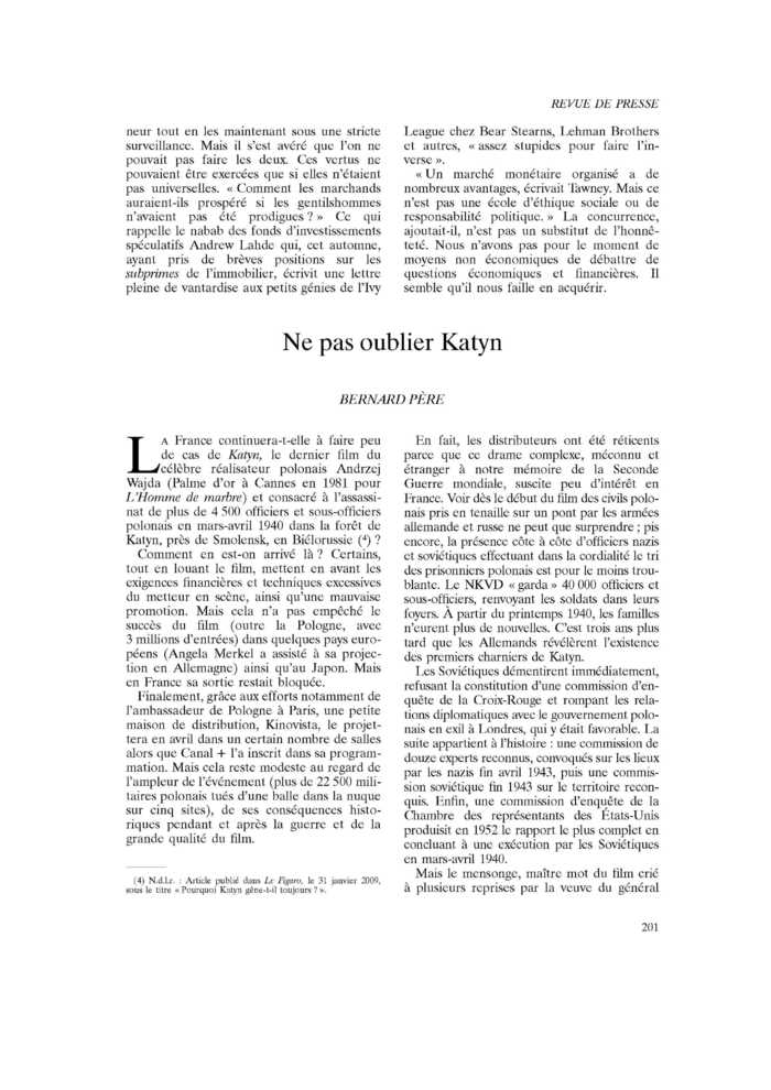 Ne pas oublier Katyn
 – page 1