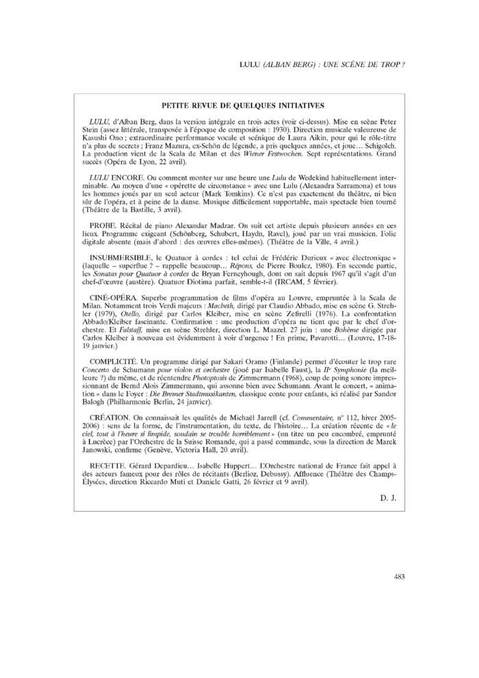 PETITE REVUE DE QUELQUES INITIATIVES
 – page 1