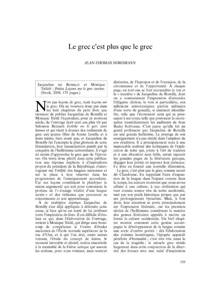 Le grec c’est plus que le grec
 – page 1