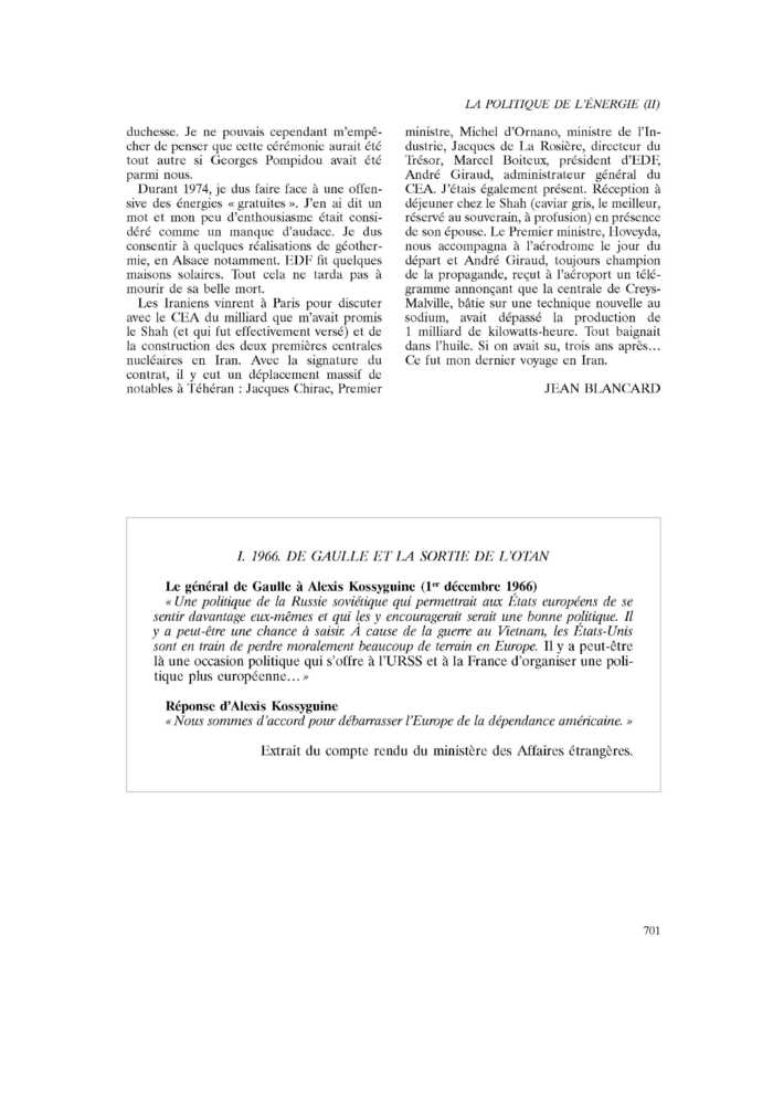 I. 1966. DE GAULLE ET LA SORTIE DE L’OTAN
 – page 1