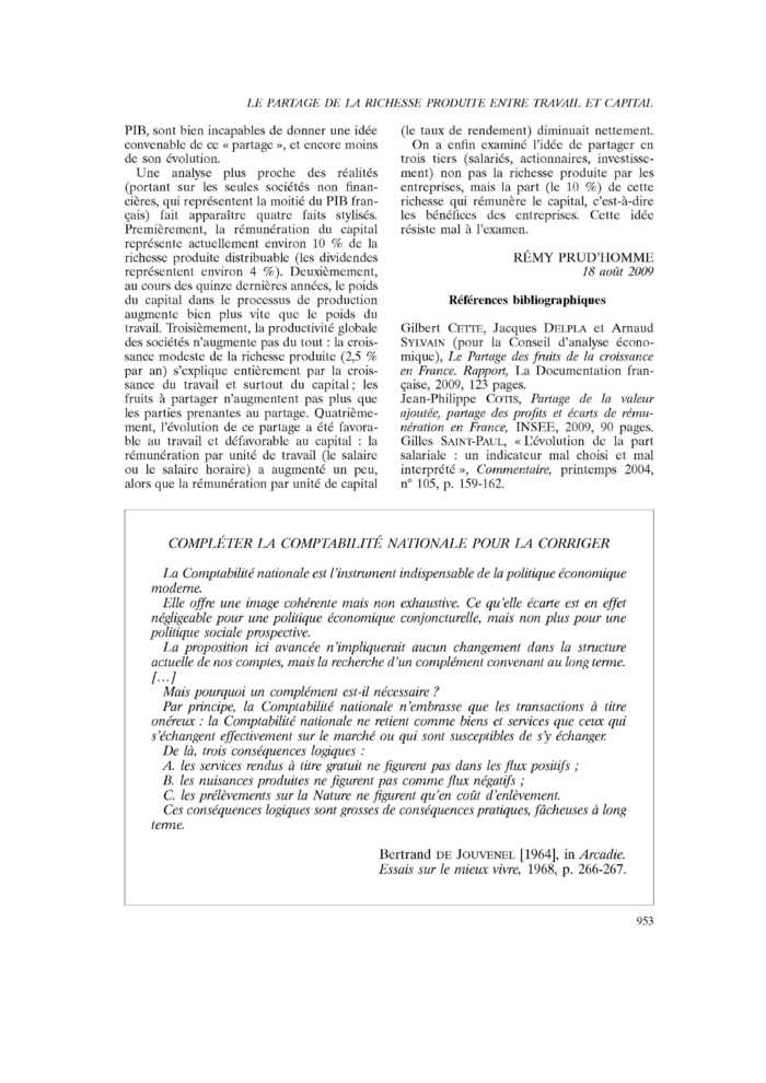 COMPLÉTER LA COMPTABILITÉ NATIONALE POUR LA CORRIGER
 – page 1