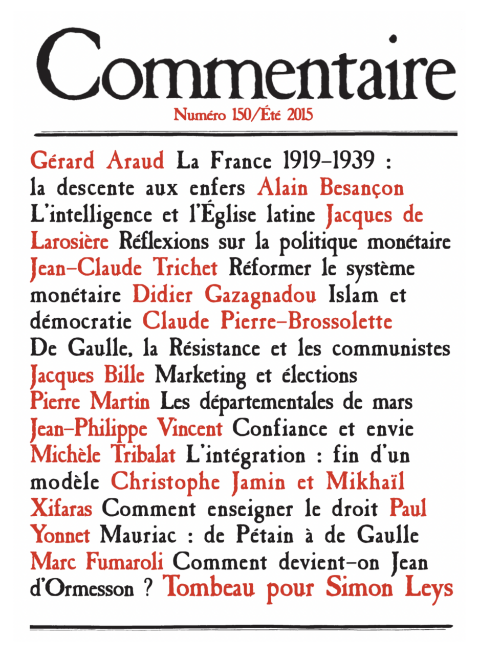 Numéro 150 / été 2015