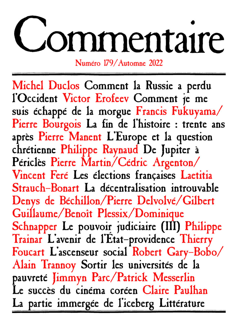 Numéro 179 / automne 2022