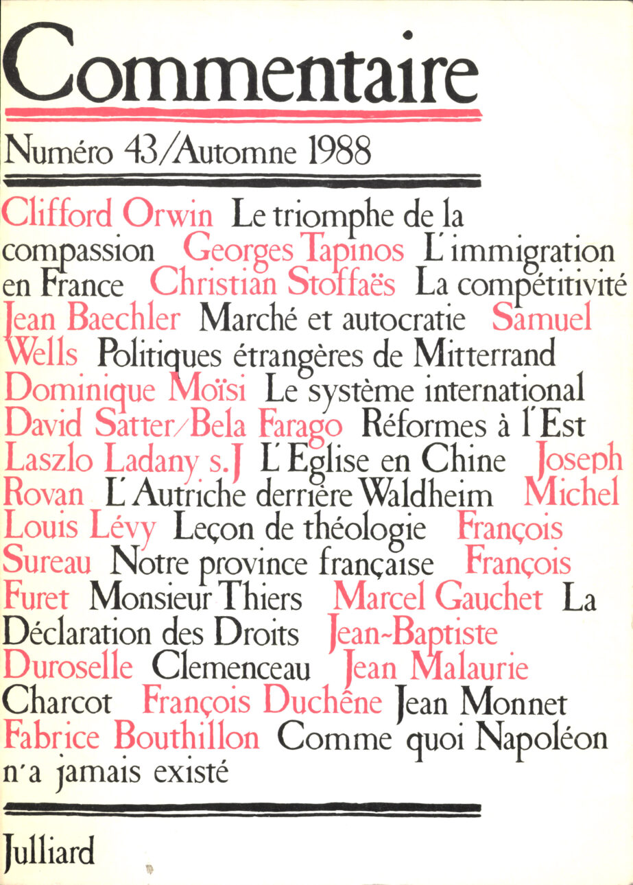 Numéro 43 / automne 1988