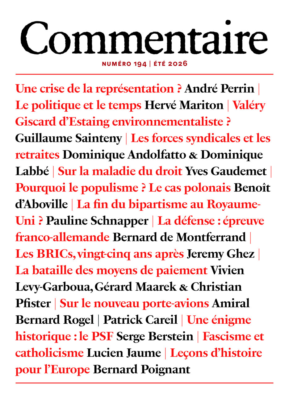 Commentaire 194 / été 2026