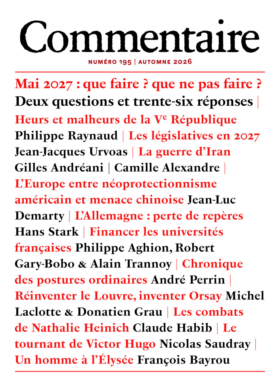 Commentaire 195 / Automne 2026